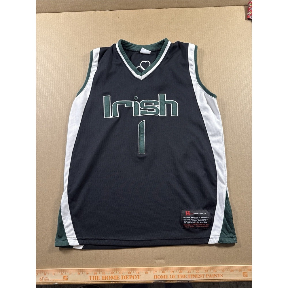 IRISH‎ BASKETBALL JERSEY  #1 HEALY SPORTSWEAR, SIZE Small